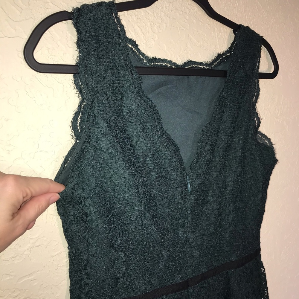 Ann Taylor Loft Dark Green Lace Dress - Picture 7 of 9